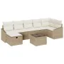 Conjunto de Sofá de Jardín de 8 Piezas con Cojines Beige Ratán de Polietileno by , Outdoor sofas - Ref: Foro24-3359310, Price...