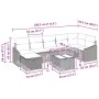 Conjunto de Sofá de Jardín de 8 Piezas con Cojines Negro Ratán Polipropileno by , Outdoor sofas - Ref: Foro24-3359312, Price:...