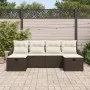 Set de Sofás de Jardín de 6 Piezas con Cojines Marrón Poliratán | Foro24.es | Tu tienda online para hogar, jardín y más Foro24.es