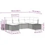 Juego de sofá de jardín de 6 piezas con cojines negro poliratán von , Outdoor-Sofas - Ref: Foro24-3359382, Preis: 417,22 €, R...