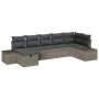 Juego de Sofá de Jardín de 7 Piezas con Cojines Gris Ratán Sintético by , Outdoor sofas - Ref: Foro24-3359398, Price: 453,13 ...