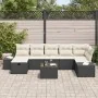 Juego de Sofás de Jardín de 8 Piezas con Cojines Poliratán Negro by , Outdoor sofas - Ref: Foro24-3359406, Price: 506,68 €, D...