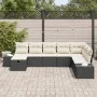 Set de Sofá de Jardín de 8 Piezas con Cojines Negro Ratán Sintético by , Outdoor sofas - Ref: Foro24-3359426, Price: 502,39 €...