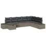 Conjunto de Sofá de Jardín de 8 Piezas con Cojines Gris Ratán Poliéster by , Outdoor sofas - Ref: Foro24-3359428, Price: 514,...