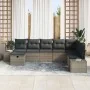 Conjunto de Sofá de Jardín de 8 Piezas con Cojines Gris Ratán Poliéster by , Outdoor sofas - Ref: Foro24-3359428, Price: 514,...
