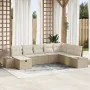 Conjunto de 8 Sofás de Jardín con Cojines Beige Poliratán de , Sofás de exterior - Ref: Foro24-3359430, Precio: 581,24 €, Des...