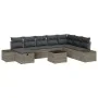 Juego de sofá de jardín de 9 piezas con cojines gris ratán sintético by , Outdoor sofas - Ref: Foro24-3359438, Price: 562,37 ...