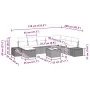 Juego de sofá de jardín de 9 piezas con cojines gris ratán sintético by , Outdoor sofas - Ref: Foro24-3359438, Price: 562,37 ...