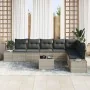 Conjunto de Sofá de Jardín de 9 Piezas con Cojines de Rattan Polimérico Gris Claro von , Outdoor-Sofas - Ref: Foro24-3359441,...