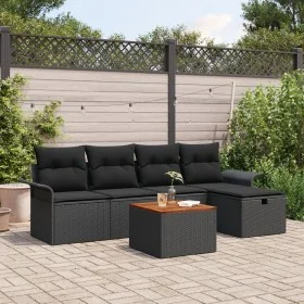 Conjunto de Sofá de Jardín de 6 Piezas con