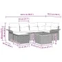Juego de Sofás de Jardín de 7 Piezas con Cojines Gris de Ratán Polipropileno by , Outdoor sofas - Ref: Foro24-3359454, Price:...