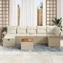 Juego de Sofá de Jardín de 8 Piezas con Cojines Beige de Ratán de , Sofás de exterior - Ref: Foro24-3359463, Precio: 533,28 €...