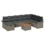 Juego de Sofá de Jardín de 9 Piezas con Cojines Gris Poliratán by , Outdoor sofas - Ref: Foro24-3359468, Price: 534,90 €, Dis...