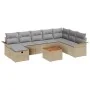 Conjunto de sofá de jardín de 9 piezas con cojines Beige de ratán sintético | Foro24.es | Tu tienda online para hogar, jardín y más Foro24.es