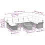 Juego de Sofá de Jardín de 9 Piezas con Cojines Gris Poliratán by , Outdoor sofas - Ref: Foro24-3359468, Price: 534,90 €, Dis...
