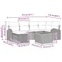 Conjunto de Sofá de Jardín de 7 Piezas con Cojines Gris Poliratán by , Outdoor sofas - Ref: Foro24-3359510, Price: 421,52 €, ...