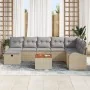 Juego de Sofás de Jardín de 9 Piezas con Cojines Beige de Ratán Sintético | Foro24.es | Tu tienda online para hogar, jardín y más Foro24.es