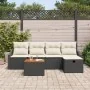 Conjunto de Sofá de Jardín de 6 Piezas con Cojines Ratán Flexible Negro | Foro24.es | Tu tienda online para hogar, jardín y más Foro24.es