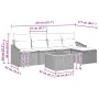 Juego de Sofás de Jardín de 6 Piezas con Cojines Negro Poliratán by , Outdoor sofas - Ref: Foro24-3359562, Price: 350,52 €, D...