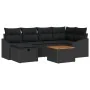 Juego de Sofá de Jardín de 7 Piezas con Cojines Ratán Negro von , Outdoor-Sofas - Ref: Foro24-3359569, Preis: 432,68 €, Rabat...