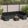 Set de sofá de jardín de 9 piezas con cojines ratán negro von , Outdoor-Sofas - Ref: Foro24-3359583, Preis: 550,57 €, Rabatt:...