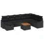 Set de sofá de jardín de 9 piezas con cojines ratán negro von , Outdoor-Sofas - Ref: Foro24-3359583, Preis: 550,57 €, Rabatt:...