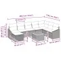 Set de sofá de jardín de 9 piezas con cojines ratán negro von , Outdoor-Sofas - Ref: Foro24-3359583, Preis: 550,57 €, Rabatt:...