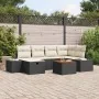Juego de Sofá de Jardín de 7 Piezas con Cojines Negro Polirratán von , Outdoor-Sofas - Ref: Foro24-3359593, Preis: 443,77 €, ...