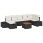 Juego de Sofá de Jardín de 8 Piezas con Cojines Negro Poliratán by , Outdoor sofas - Ref: Foro24-3359600, Price: 492,24 €, Di...