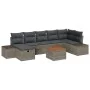 Juego de Sofá de Jardín de 8 Piezas con Cojines Gris Polirratán by , Outdoor sofas - Ref: Foro24-3359601, Price: 496,34 €, Di...