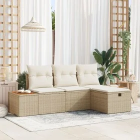 Comprar Juego de Sofás de Jardín de 4 Piezas con