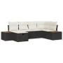Juego de Sofá de Jardín de 6 Piezas con Cojines Ratán Poliester Negro by , Outdoor sofas - Ref: Foro24-3359629, Price: 413,03...
