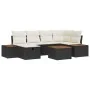 Juego de Sofá de 7 Piezas con Cojines Negro Poliratán by , Outdoor sofas - Ref: Foro24-3359634, Price: 455,32 €, Discount: -5%%