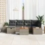 Juego de Sofá de Jardín de 7 Piezas con Cojines Gris de Rattán Sintético by , Outdoor sofas - Ref: Foro24-3359636, Price: 456...