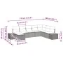Conjunto de Sofá de Jardín de 8 Piezas con Cojines Ratán Polimérico Negro by , Outdoor sofas - Ref: Foro24-3359654, Price: 51...