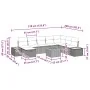 Juego de Sofá de Jardín de 9 Piezas con Cojines de Ratán Negro by , Outdoor sofas - Ref: Foro24-3359659, Price: 543,62 €, Dis...