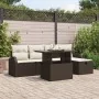 Juego de Sofás de Jardín de 6 Piezas con Cojines Marrón Rattan Poli | Foro24.es | Tu tienda online para hogar, jardín y más Foro24.es