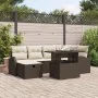 Conjunto de Sofá de Jardín de 7 Piezas con Cojines de Poliratan Marrón | Foro24.es | Tu tienda online para hogar, jardín y más Foro24.es