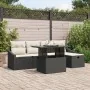 Conjunto de Sofás de Jardín de 6 Piezas con Cojines de Ratán Negro | Foro24.es | Tu tienda online para hogar, jardín y más Foro24.es