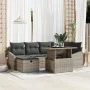Conjunto de Sofás de Jardín de 7 Piezas con Cojines Gris Ratán Sintético | Foro24.es | Tu tienda online para hogar, jardín y más Foro24.es
