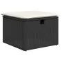 Set de Sofá de Jardín de 7 Piezas con Cojines Negro Ratán Poliéster by , Outdoor sofas - Ref: Foro24-3359874, Price: 503,44 €...