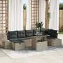 Conjunto de Sofá de Jardín de 8 Piezas con Cojines de Ratán Versátil Gris Claro von , Outdoor-Sofas - Ref: Foro24-3359889, Pr...