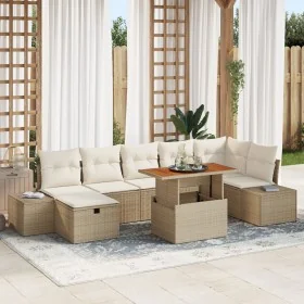 Conjunto de Sofás de Jardín de 8 Piezas con