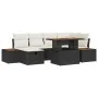 Conjunto de Sofá de Jardín de 7 Piezas con Cojines Negro Ratán Poli von , Outdoor-Sofas - Ref: Foro24-3360077, Preis: 498,50 ...