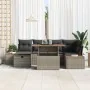 Juego de Sofás de Jardín de 7 Piezas con Cojines Gris Poliratán by , Outdoor sofas - Ref: Foro24-3360079, Price: 500,73 €, Di...