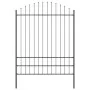 Valla de Jardín con Parte Superior en Arco Gris 5.1x2 m de Acero | Foro24.es | Tu tienda online para hogar, jardín y más Foro24.es
