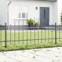 valla de jardín con parte superior en arco gris 6,8x0,75 m de acero | Foro24.es | Tu tienda online para hogar, jardín y más Foro24.es