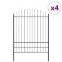 VidaXL Cerca de Jardín con Parte Superior en Bucle Gris 6,8x2 m de Acero | Foro24.es | Tu tienda online para hogar, jardín y más Foro24.es