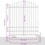 VidaXL Cerca de Jardín con Parte Superior en Bucle Gris 6,8x2 m de Acero | Foro24.es | Tu tienda online para hogar, jardín y más Foro24.es