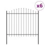 VidaXL Valla de Jardín con Parte Superior Arqueada Gris 10,2x1,25 m de Acero | Foro24.es | Tu tienda online para hogar, jardín y más Foro24.es